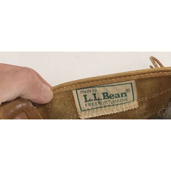 Vintage LL Bean Men\'s Brown Leather Unlined Mid Calf Hunting Duck Boots Size 13 main image 3